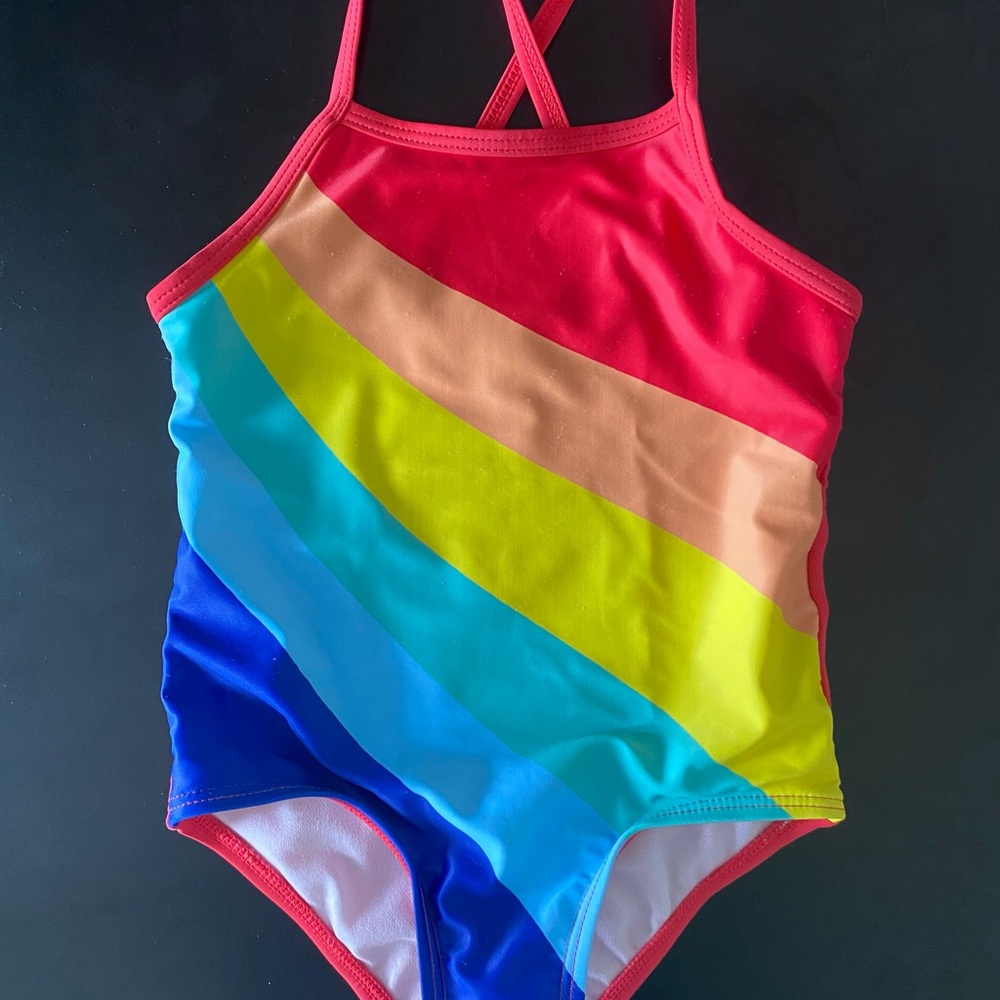 3/$25 Joe Fresh toddler girls Rainbow One Piece Swimsuit